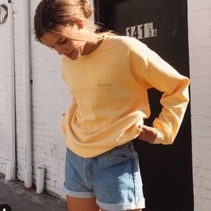 Brandy Melville honey crew neck